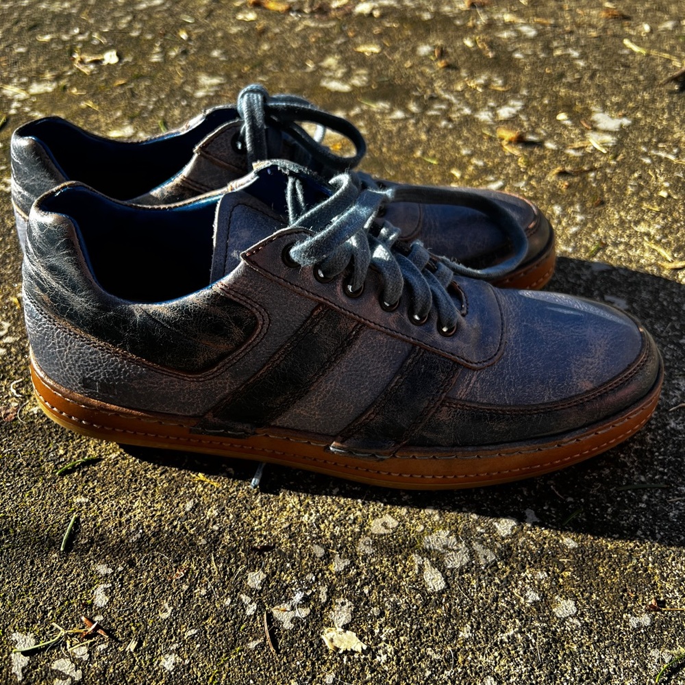 BED|STU Firepower Cobalt Deep Blue Lux Men's Sneakers, 10.5 - Picture 13 of 13